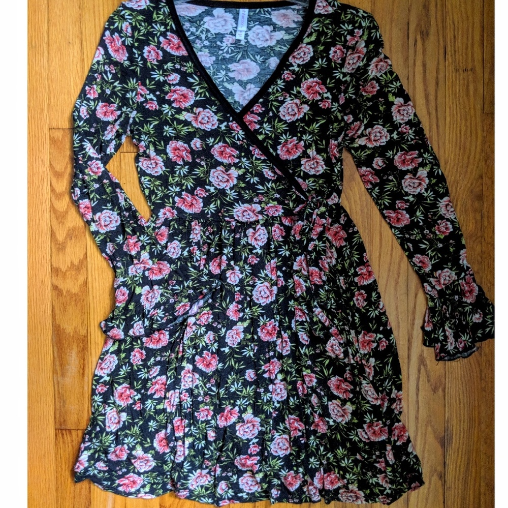 Floral Wrap Dress